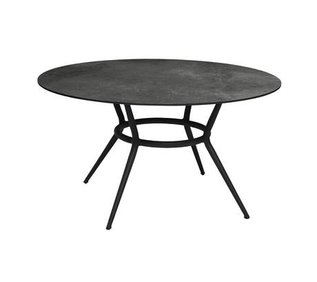 Joy Circular Dining Table - Cane Line - Outdoor Furniture - Lava Grey - Dark Grey - HORNE