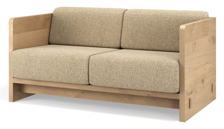 Karm 2 - Seater Sofa - BRDR. Kruger - Sofas - Oiled Oak - Moss Cream 0019 - HORNE