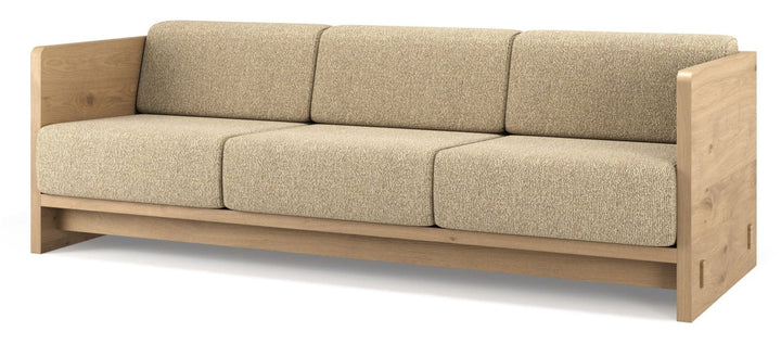 Karm 3 - Seater Sofa - BRDR. Kruger - Sofas - Oiled Oak - Moss Cream 0019 - HORNE