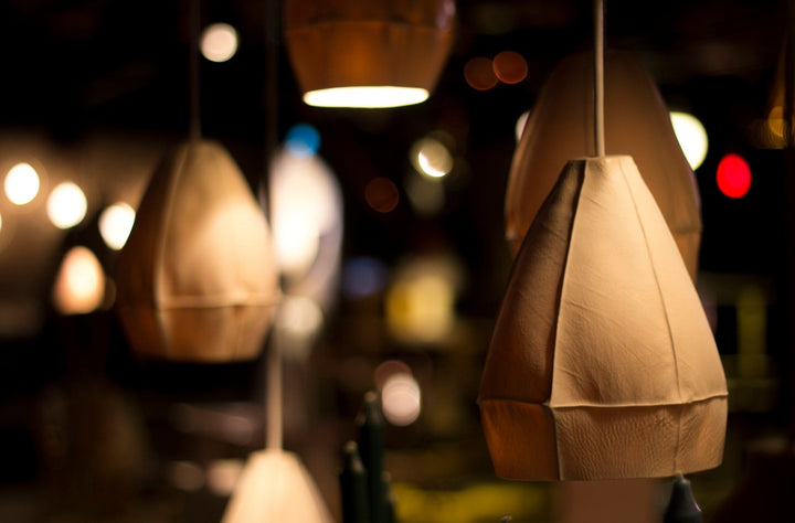 Kawa Pendants - Souda - Chandeliers - Cluster of 12 - Circular Canopy - White - HORNE