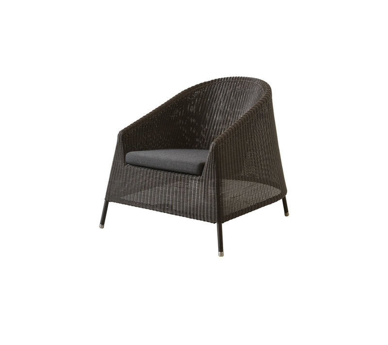 Kingston Lounge Chair - Cane Line - Outdoor Furniture - Mocca - No Cushion - HORNE