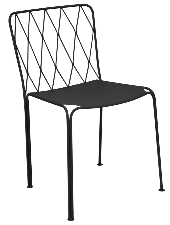 Kintbury Chair - Set of 2 - Fermob - Outdoor Furniture - Liquorice - HORNE