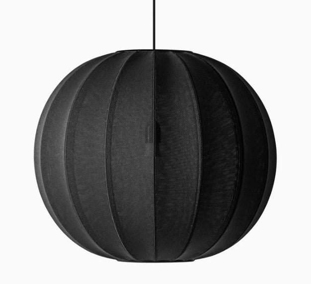 Knit Wit Pendant - Made by Hand - Pendants - 23.5"Ø - Black - HORNE