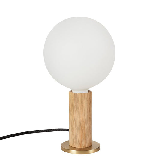 Knuckle Table Lamp - Tala - Oak - w/ Sphere IV Bulb - HORNE