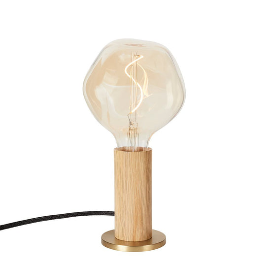 Knuckle Table Lamp - Tala - Oak - w/ Voronoi I Bulb - HORNE