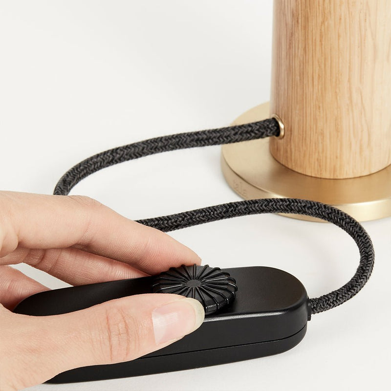 Knuckle Table Lamp - Tala - Oak - w/ Sphere IV Bulb - HORNE