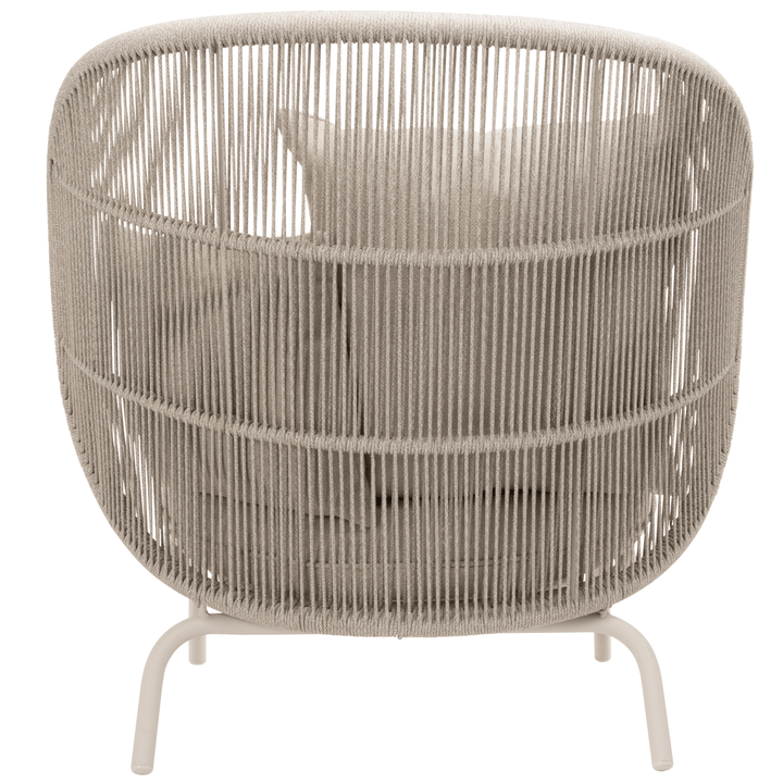 Kodo Cocoon Chair - Vincent Sheppard - Outdoor Furniture - Dune White - Almond - HORNE
