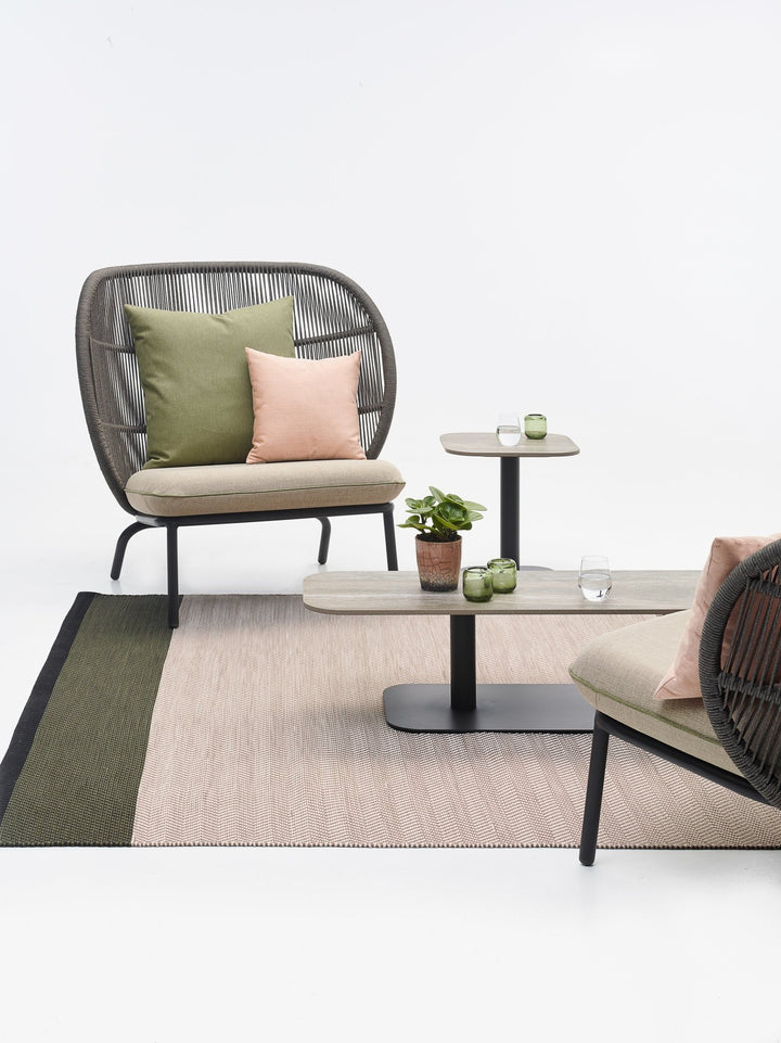 Kodo Cocoon Chair - Vincent Sheppard - Outdoor Furniture - Dune White - Almond - HORNE