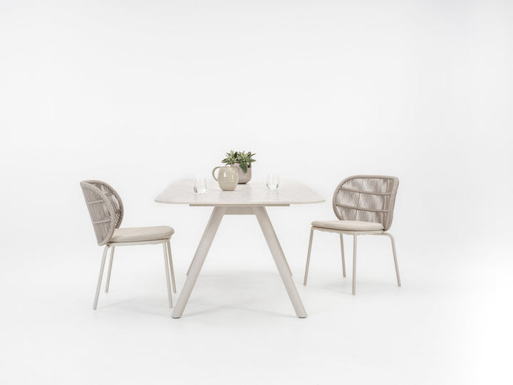 Kodo Dining Chair - Vincent Sheppard - Outdoor Furniture - Dune White - HORNE
