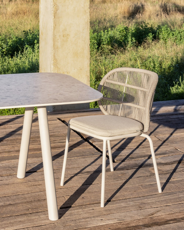 Kodo Dining Chair - Vincent Sheppard - Outdoor Furniture - Dune White - HORNE