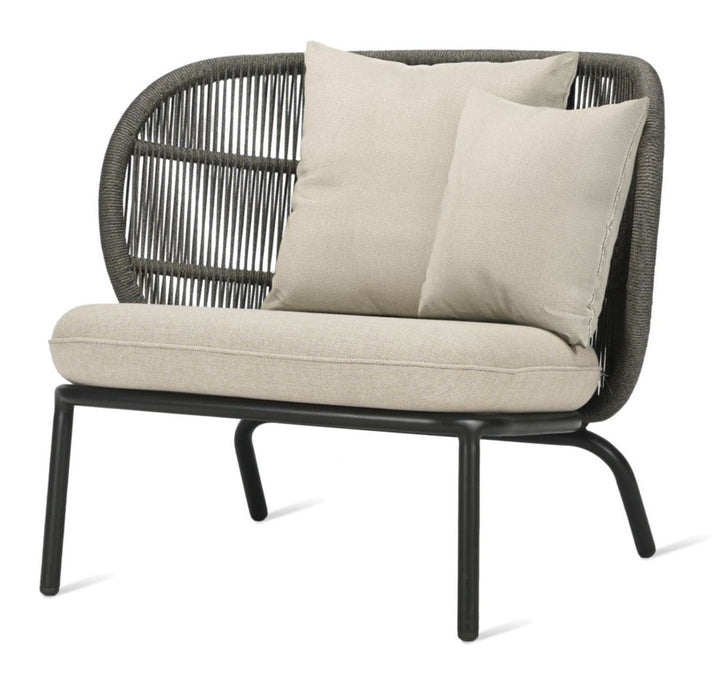 Kodo Lounge Chair - Vincent Sheppard - Outdoor Furniture - Fossil Grey - Almond - HORNE
