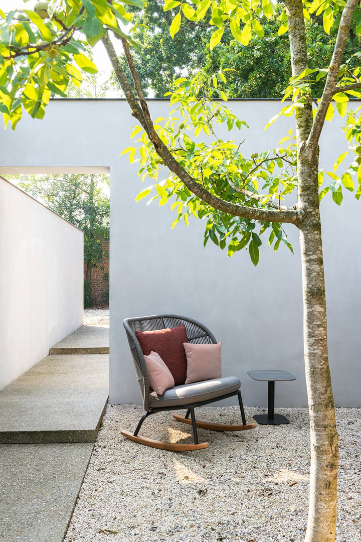 Kodo Rocking Chair - Vincent Sheppard - Outdoor Furniture - Dune White - Almond - HORNE