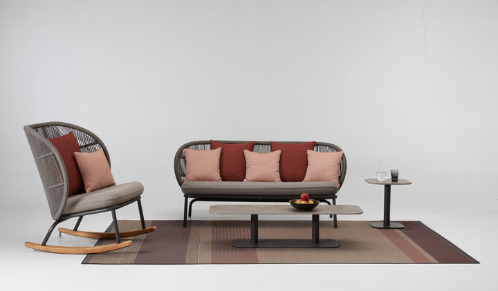 Kodo Rocking Chair - Vincent Sheppard - Outdoor Furniture - Dune White - Almond - HORNE