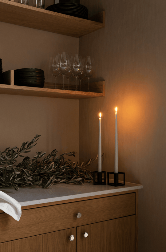 Kubus 1 Candle Holder - Audo Copenhagen - Candle Holders - Black - HORNE