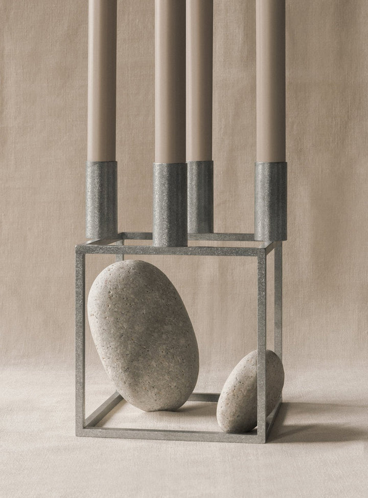 Kubus 4 Candle Holder - Audo Copenhagen - Candle Holders - Zinc - HORNE