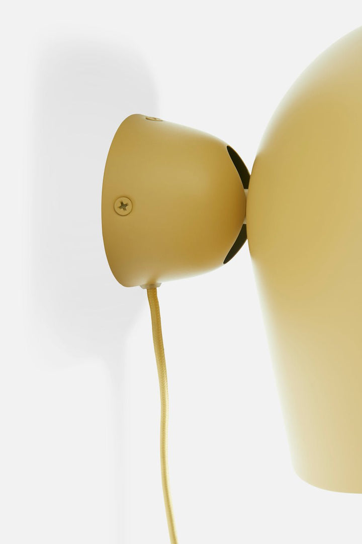 Kuppi Wall Lamp 2.0 - Woud - Pendants - Mustard Yellow - HORNE