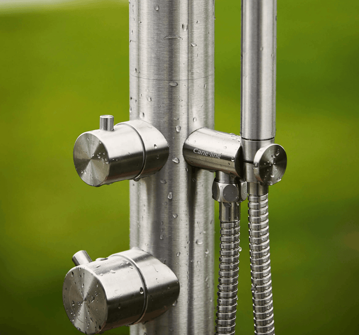 Lagoon Outdoor Shower - Cane Line - Outdoor Accessories - Teak Base - HORNE