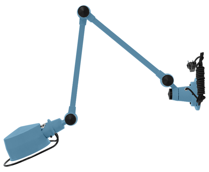 LAK Wall Light - L4401R - Matte Finish - Jielde Table + Task - With Plug & Cord - Blue - RAL5012 - HORNE