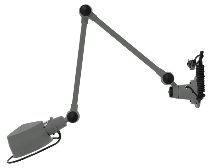 LAK Wall Light - L4401R - Matte Finish - Jielde Table + Task - With Plug & Cord - Chocolate - RAL8017 - HORNE