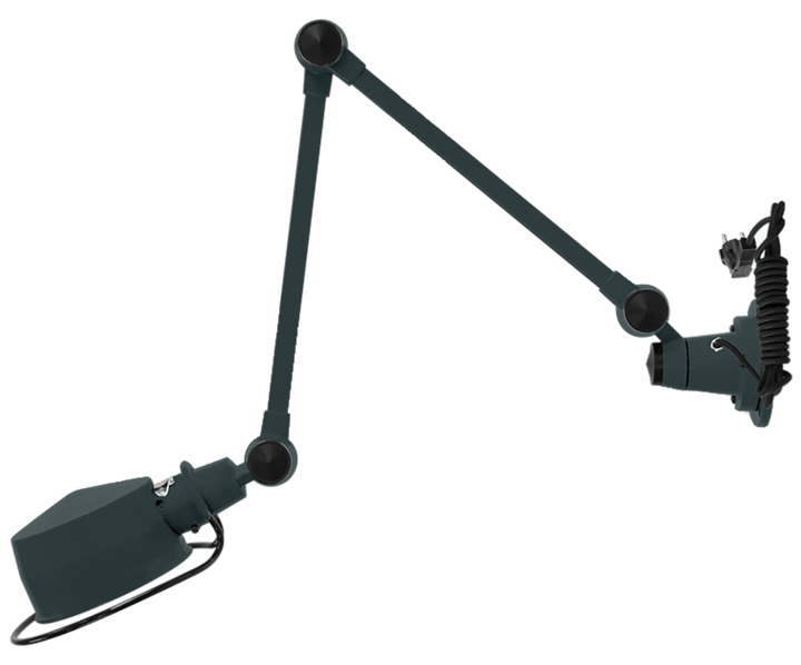 LAK Wall Light - L4401R - Matte Finish - Jielde Table + Task - With Plug & Cord - Granite Grey - RAL7026 - HORNE