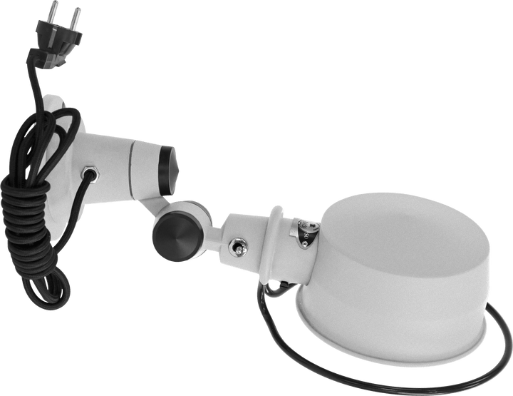 LAK Wall Sconce - L1000R - Glossy Finish - Jielde Wall Sconces - With Switch - White - HORNE