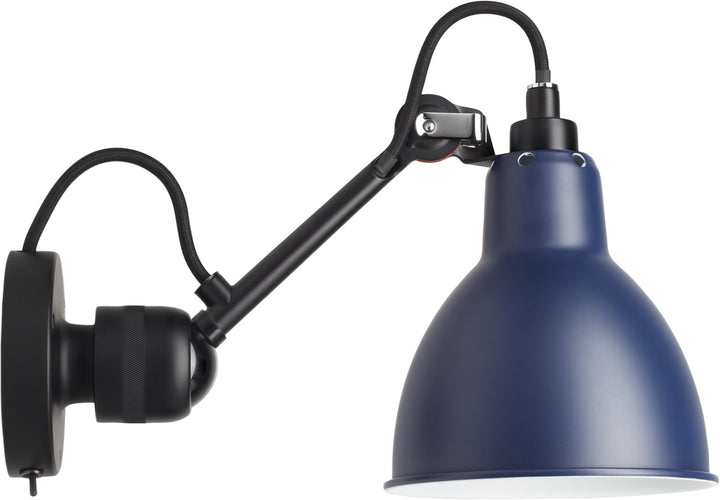 Lampe Gras N°304 Wall Lamp - DCW Editions - Wall Sconces - Switch on Base - Blue - HORNE