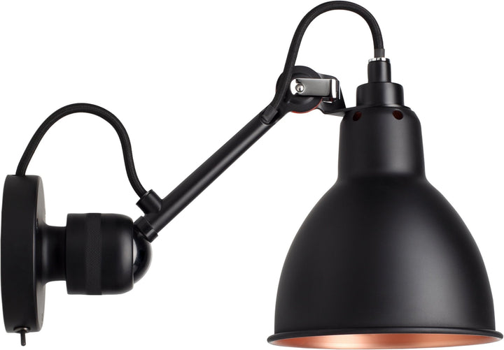Lampe Gras N°304 Wall Lamp - DCW Editions - Wall Sconces - Switch on Base - Black - Copper - HORNE