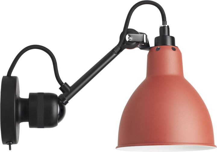 Lampe Gras N°304 Wall Lamp - DCW Editions - Wall Sconces - Switch on Base - Red - HORNE