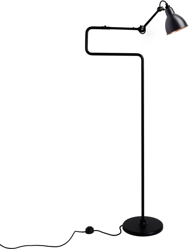 Lampe Gras N°411 Floor Lamp - DCW Editions - Floor Lamps - Black - Copper - HORNE