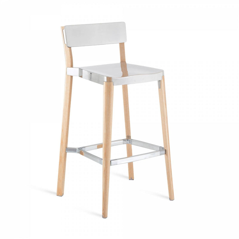 Lancaster Barstool - Emeco - Table & Bar Stools - Dark Grey - Ash - HORNE