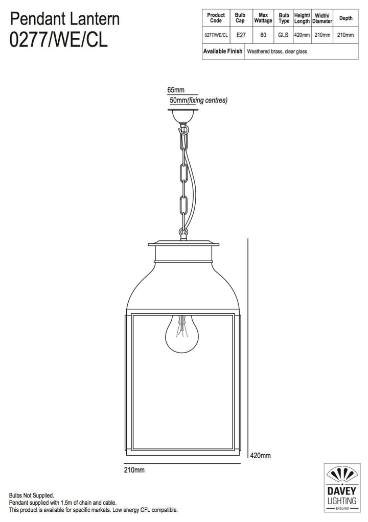 Lantern Pendant 0277