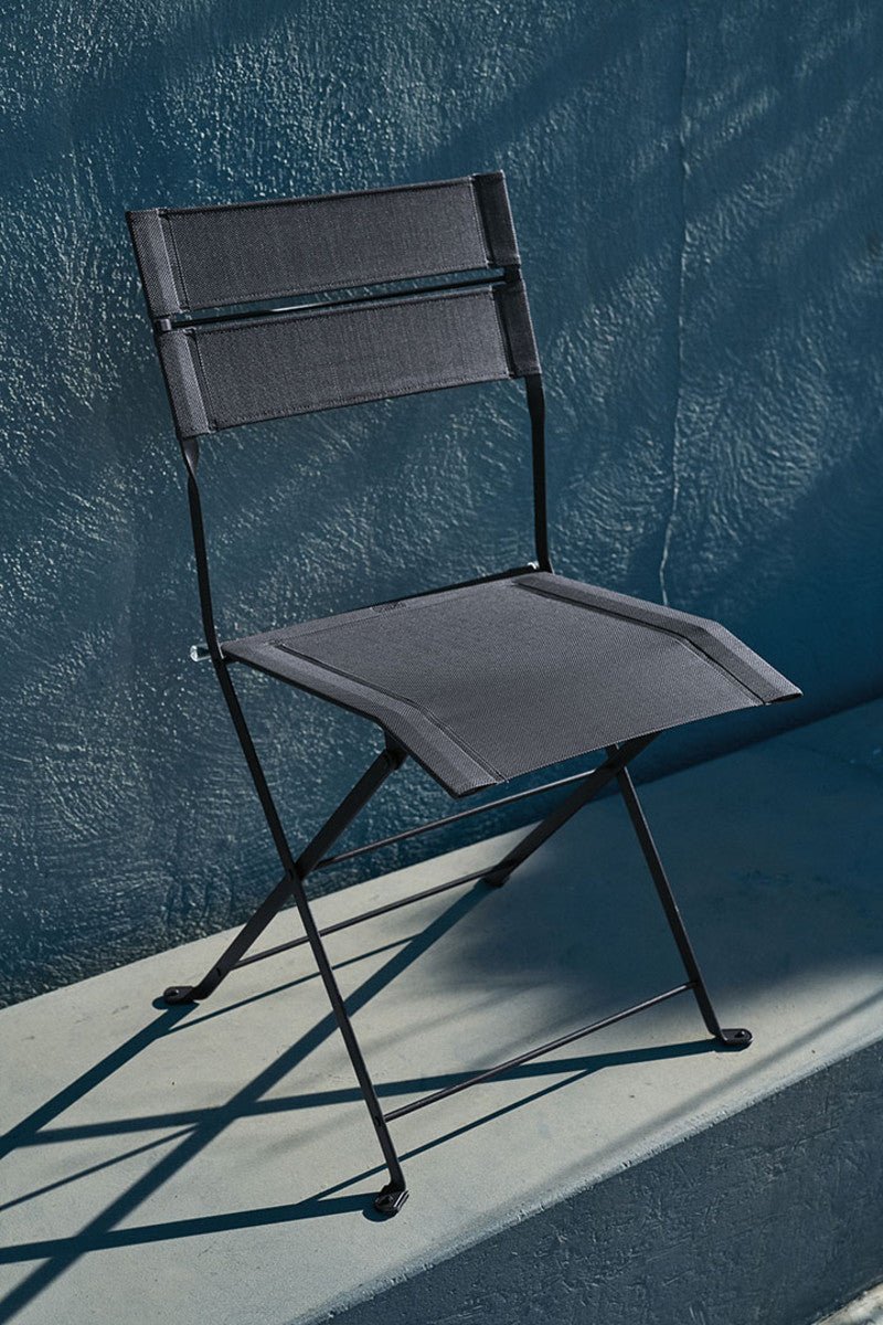 Latitude Side Chair - Stereo Fabric - Set of 2 - Fermob - Outdoor Furniture - Acapulco Blue - HORNE