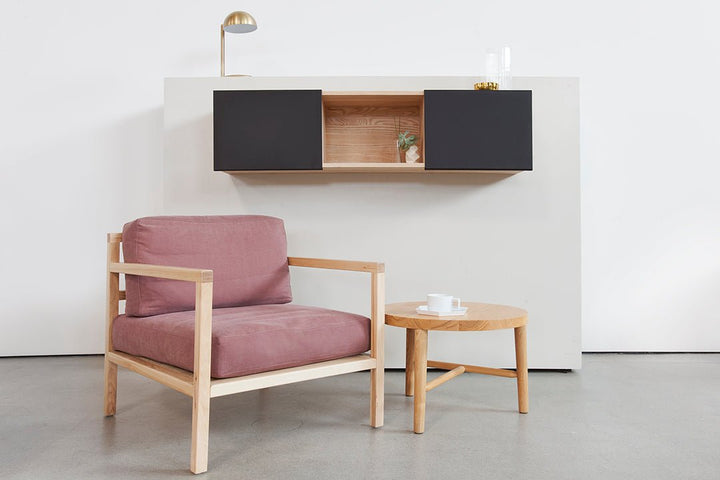 LAX 3X Wall Mounted Shelf - MASH Studios - Shelving - Black - Ash - HORNE