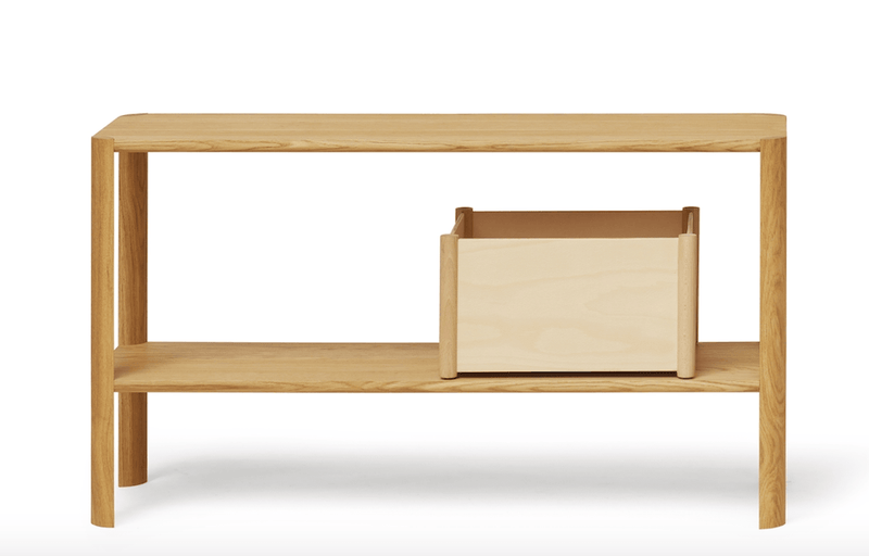Leaf Shelf 1x2 - Form + Refine - Shelving - Natural Oil Oak - HORNE