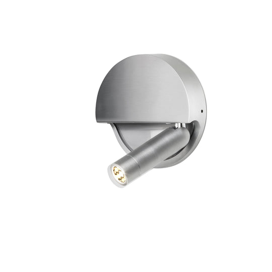 Ledtube Wall Light - Surface Mount - Marset - Wall Sconces - Aluminum - Left Mount - light swivels on left side - HORNE