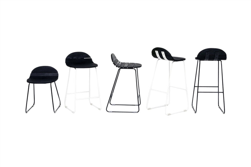 Ligeti L2 Outdoors Stool - Artless - Stools + Benches + Ottomans - Matte Black - HORNE