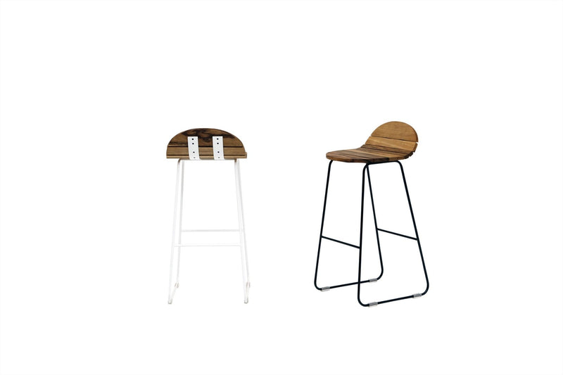 Ligeti L2 Stool - Artless - Stools + Benches + Ottomans - Solid Walnut - Matte Black - HORNE