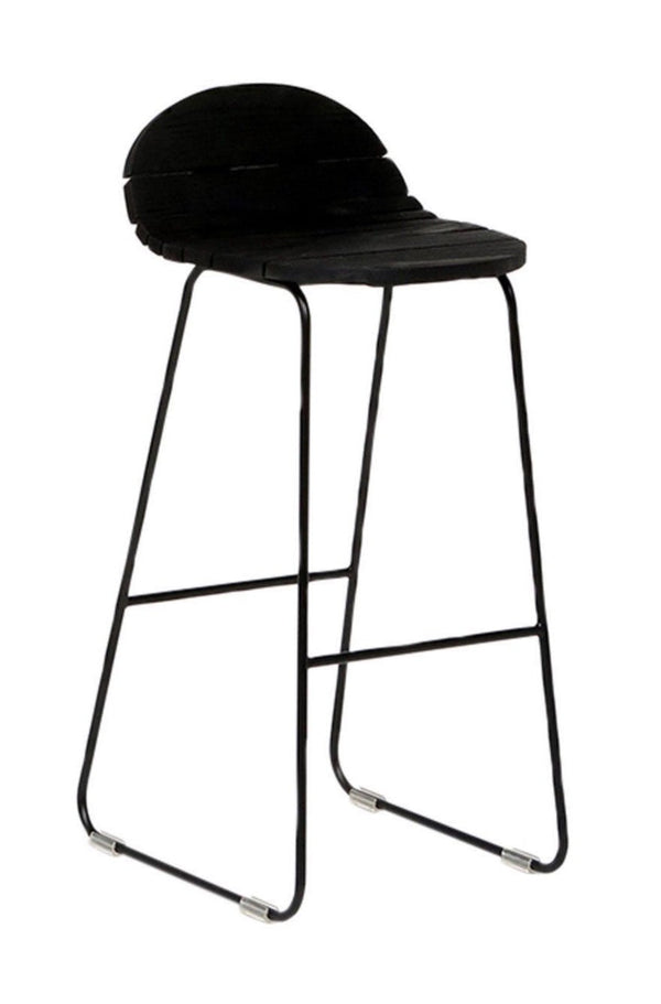 Ligeti L3 Outdoors Stool - Artless - Stools + Benches + Ottomans - Matte Black - HORNE