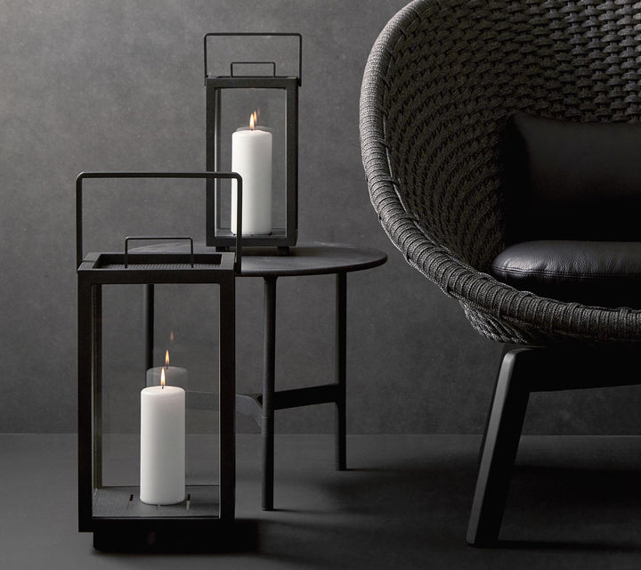 Lighthouse Lanterns - Aluminum - Cane Line - Candle Holders - X - Small - Lava Grey - HORNE
