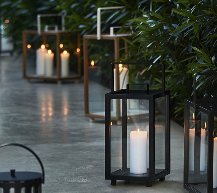 Lighthouse Lanterns - Aluminum - Cane Line - Candle Holders - X - Small - Lava Grey - HORNE