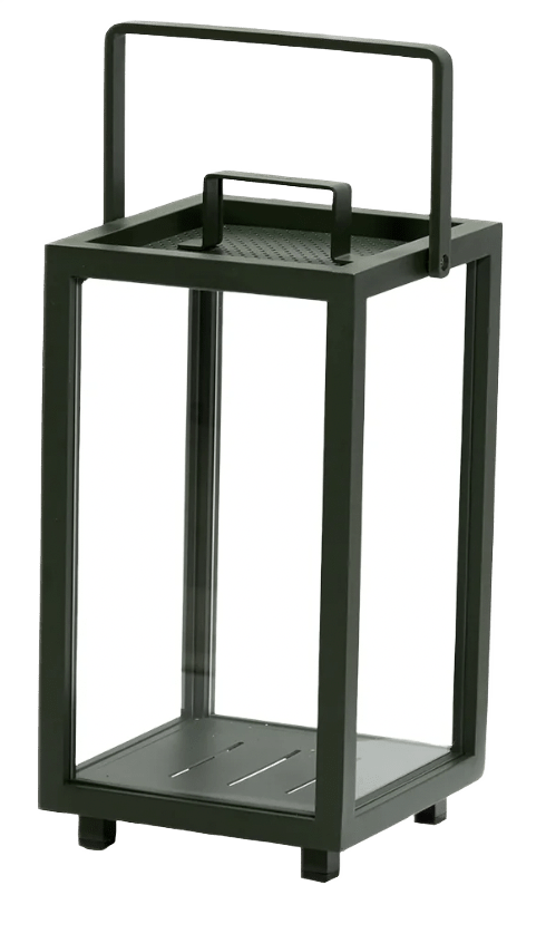Lighthouse Lanterns - Aluminum - Cane Line - Candle Holders - Small - Dark Green - HORNE