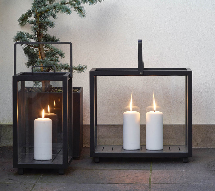 Lighthouse Lanterns - Aluminum - Cane Line - Candle Holders - X - Small - Lava Grey - HORNE