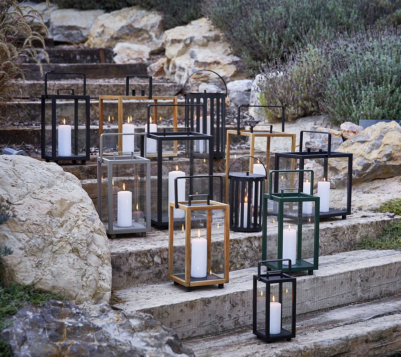 Lighthouse Lanterns - Teak - Cane Line - Candle Holders - Small - HORNE