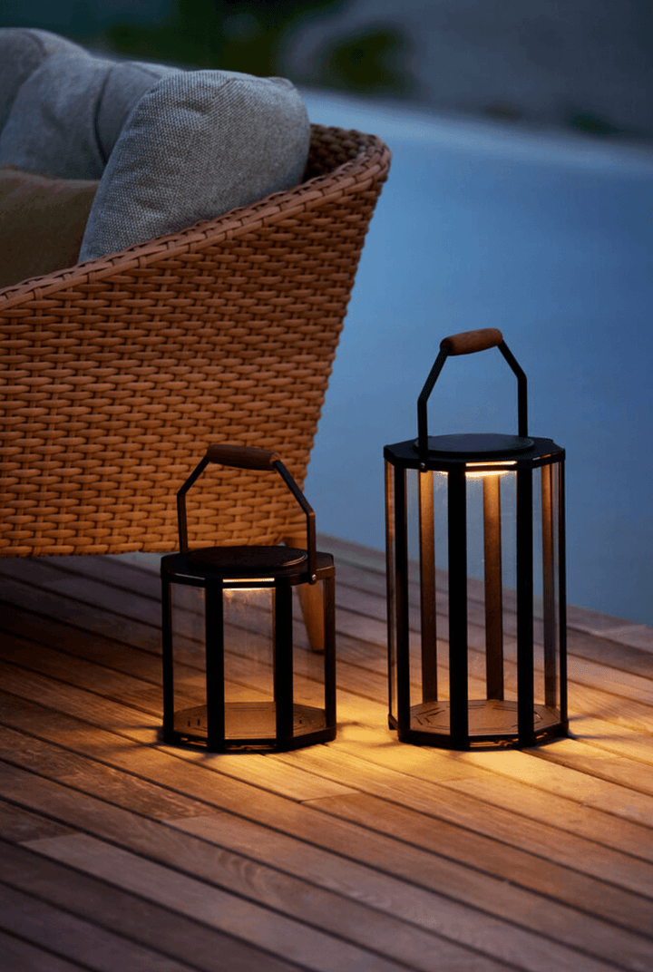 Lightlux Lantern - Cane Line - Candle Holders - Large - HORNE