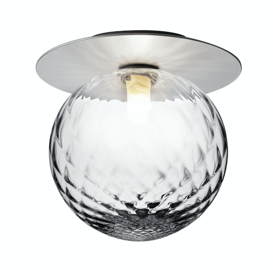 Liila 1 Wall Sconce - Large - Nuura - Wall Sconces - Light Silver/Optic Clear - HORNE