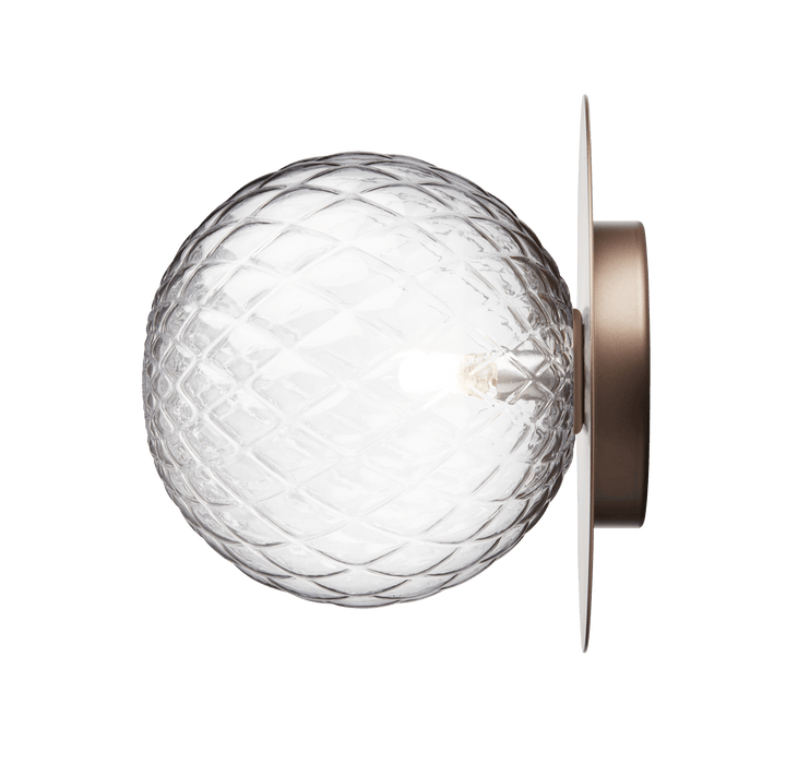 Liila 1 Wall Sconce - Large - Nuura - Wall Sconces - Dark Bronze/Optic Clear - HORNE