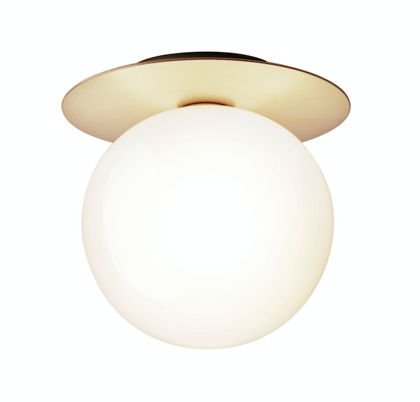 Liila 1 Wall Sconce - Large - Nuura - Wall Sconces - Nordic Gold/Optic Clear - HORNE