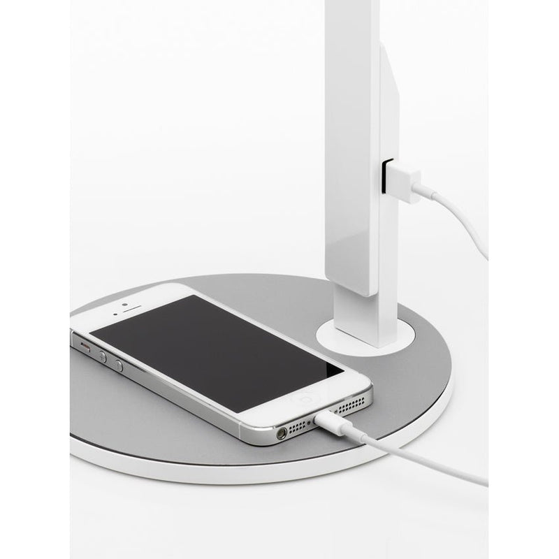 LIM360 Table + Task Lamp - Pablo Designs - Table + Task - White w/ Silver Insert in Base - HORNE