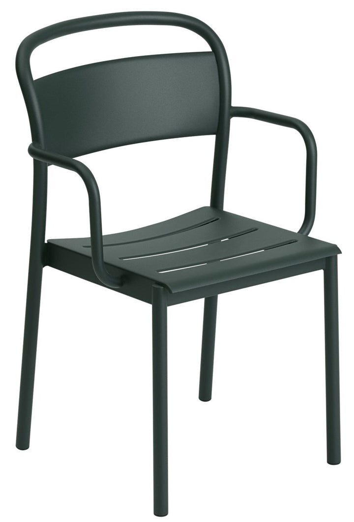 Linear Steel Armchair - Muuto - Chairs - Dark Green - HORNE