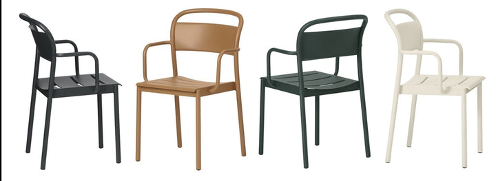 Linear Steel Armchair - Muuto - Chairs - Pale Blue - HORNE
